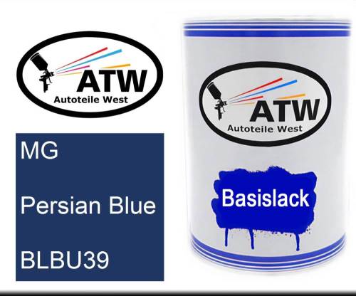 MG, Persian Blue, BLBU39: 500ml Lackdose, von ATW Autoteile West.